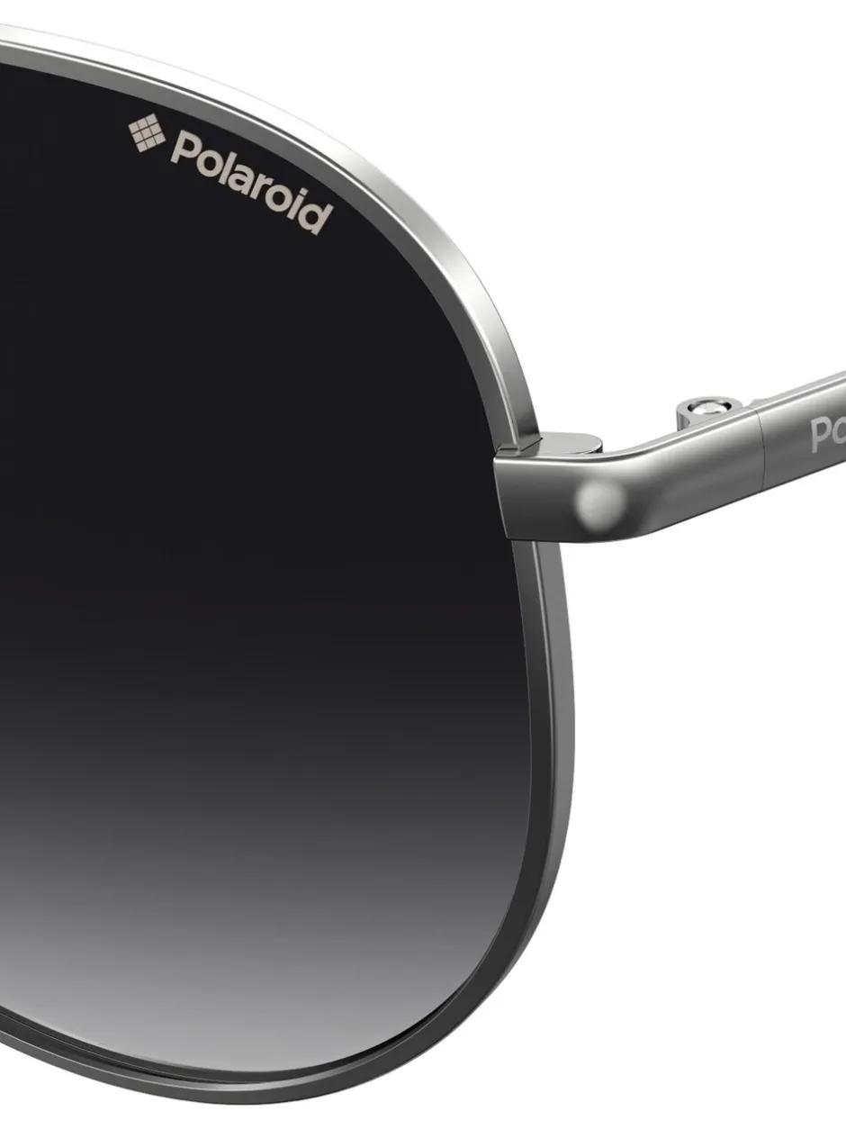 Zonnebril|Polaroid Monochrome Pilot Black Sunglasses