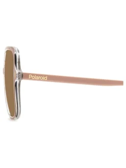 Zonnebril*Polaroid Oversized Pink Square Sunglasses