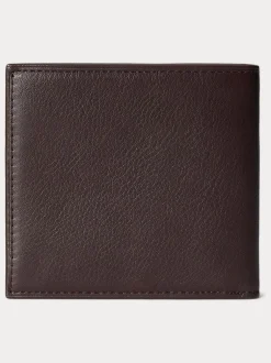 Portemonnees*Polo Ralph Lauren Pebbled Leather Billfold Wallet