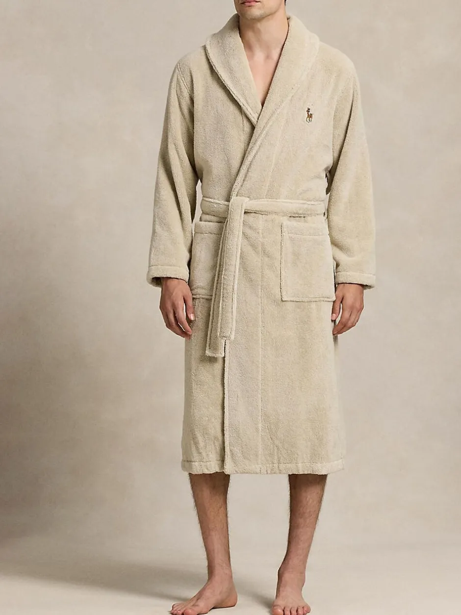 Kamerjassen En Badjassen|Polo Ralph Lauren Shawl Toweling Robe