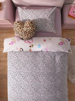 Kinderbeddengoed|Next Polykatoenen dekbedovertrek en kussensloop met print Dierenprint