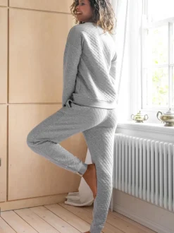 Pyjama's|Loungewear*Pour Moi - Doorgestikte loungepyjama