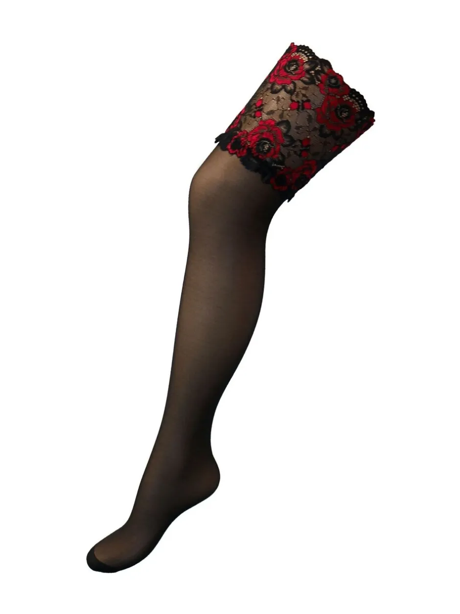 Sokken En Panty's|Pour Moi Desire Deep Lace 15 Denier Stocking