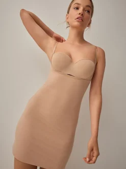 Shapewear*Next - Vormgevende medium verstevigende premium katoenen Wear Your Own Beha slip Praline nude