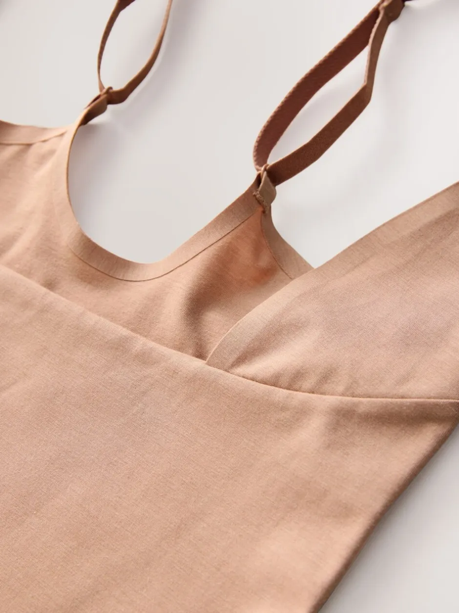 Shapewear*Next - Vormgevende medium verstevigende premium katoenen Wear Your Own Beha slip Praline nude