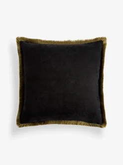 Kussentjes En Plaids|Kussentjes En Plaids|Next Printed Crane Velvet Cushion