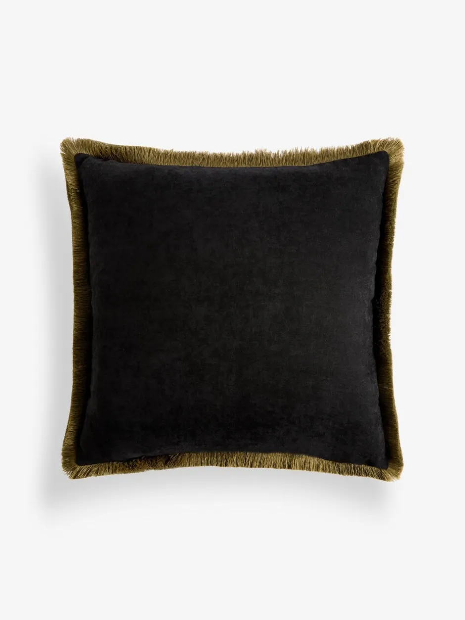 Kussentjes En Plaids|Kussentjes En Plaids|Next Printed Crane Velvet Cushion