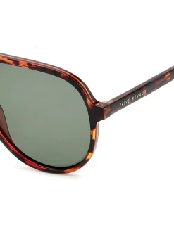 Zonnebril|Prive Revaux Oversized Pilot Sunglasses in Havana