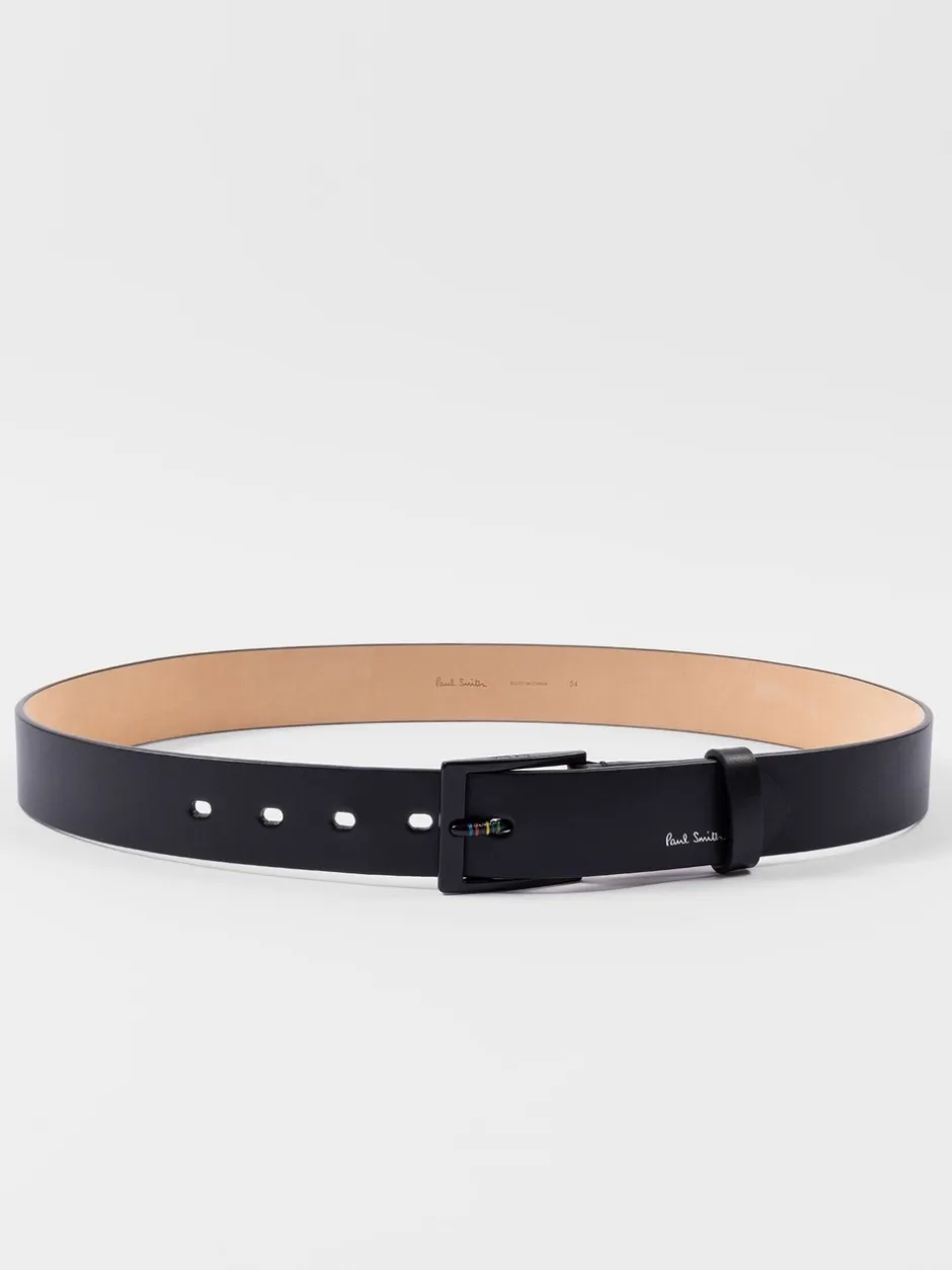 Riemen En Bretels|PS Paul Smith Logo Stripe Detail Belt