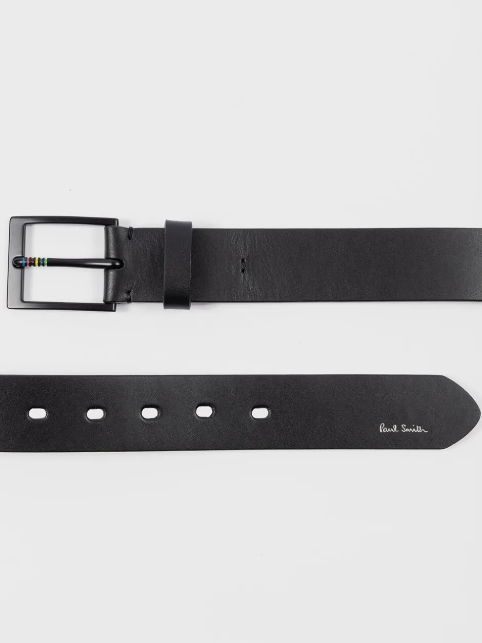 Riemen En Bretels|PS Paul Smith Logo Stripe Detail Belt