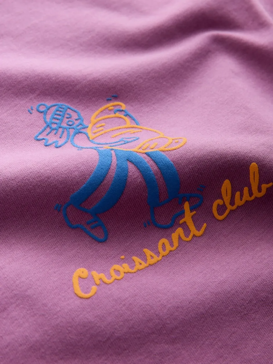 T-Shirts*Next - Oversized T-shirt met grafische print (3-16jr) Purple Croissant