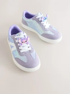 Sneakers*Next Purple Glitter Lilo & Stitch - Lifestyle sneakers met veters