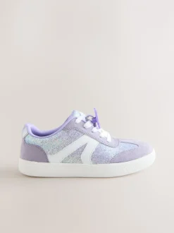 Sneakers*Next Purple Glitter Lilo & Stitch - Lifestyle sneakers met veters