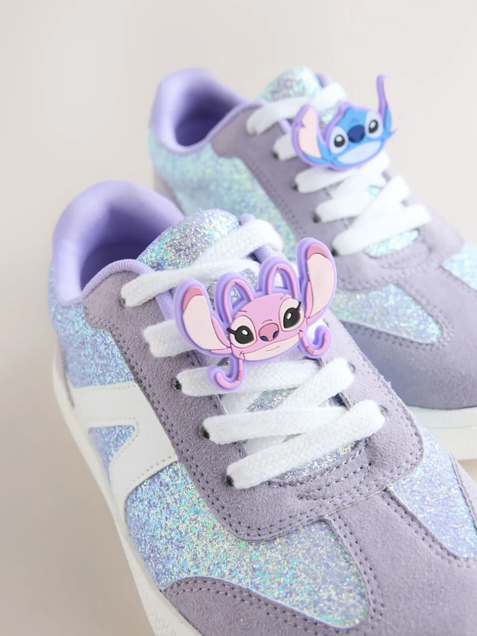 Sneakers*Next Purple Glitter Lilo & Stitch - Lifestyle sneakers met veters