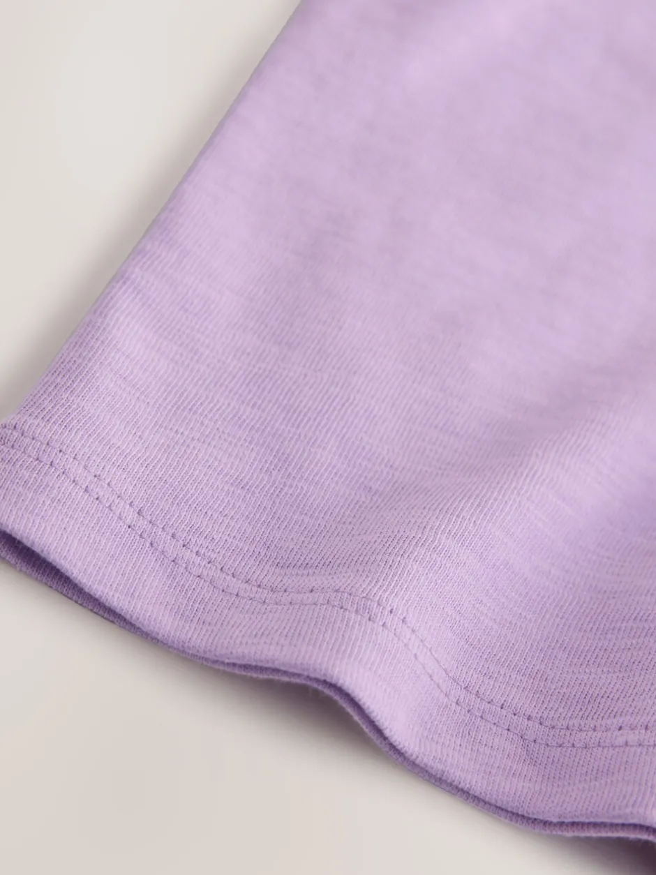 Tops|Tops*Next - Short Sleeve Embroidered T-Shirt (3mths-7yrs) Purple Lemon