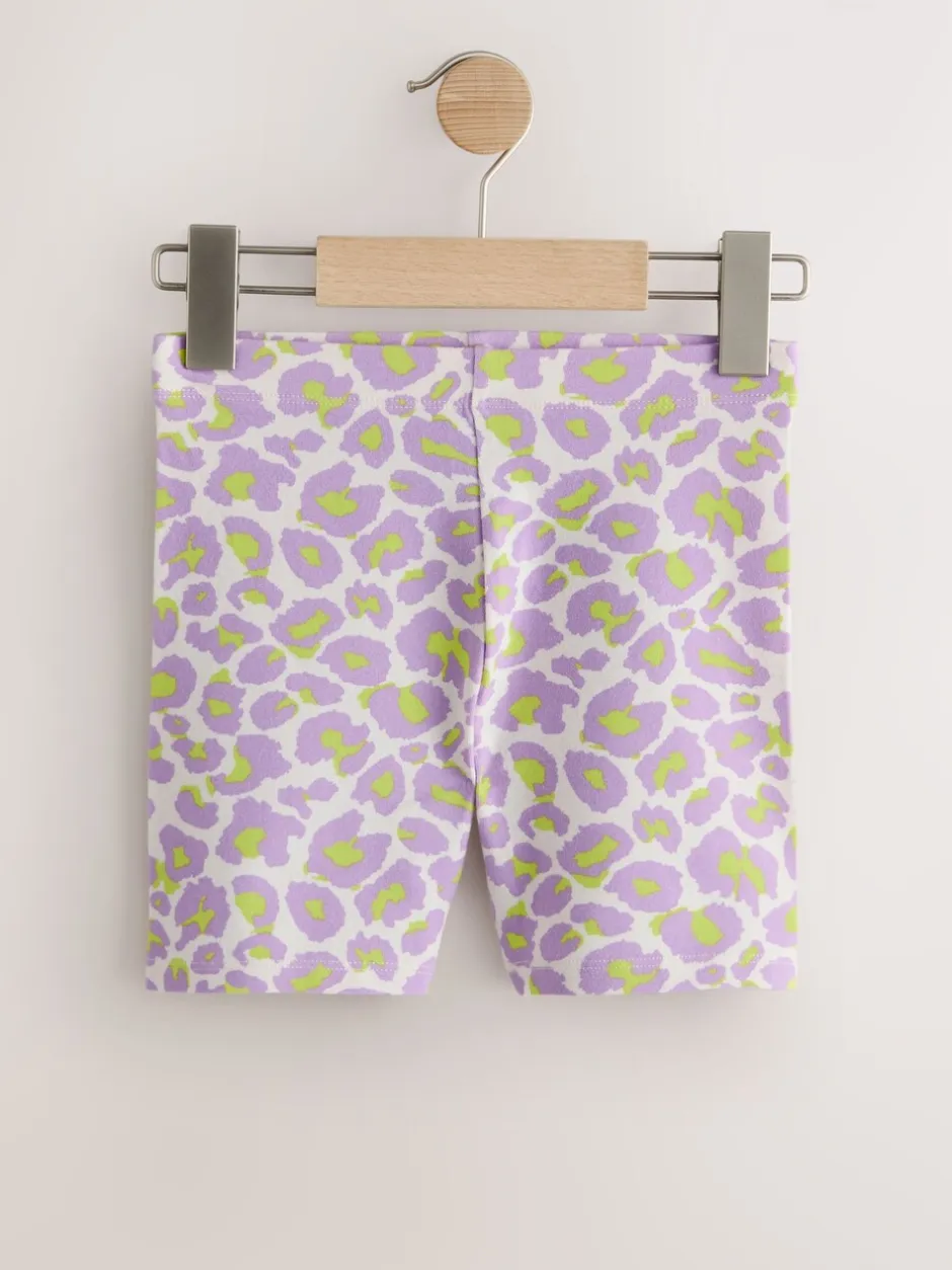Shorts En Rokken|Next Purple/Pink/Animal - Set van 5 fietsshorts (3-16 jr)