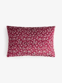 Kussentjes En Plaids|Kussentjes En Plaids|Next Raspberry Pink 40 X 59cm Cut Velvet Cherry Blossom Abstract Cushion