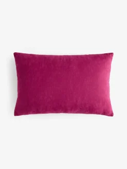 Kussentjes En Plaids|Kussentjes En Plaids|Next Raspberry Pink 40 X 59cm Cut Velvet Cherry Blossom Abstract Cushion