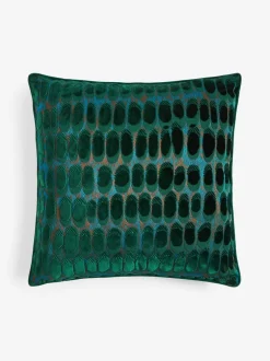 Kussentjes En Plaids|Kussentjes En Plaids|Next Rebel Spot Velvet Cushion Donkergroen