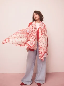 Mutsen, Handschoenen En Sjaals|Next Red Valentine Patchwork - Lichte sjaal