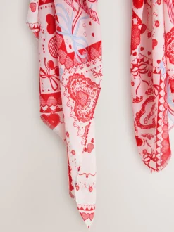 Mutsen, Handschoenen En Sjaals|Next Red Valentine Patchwork - Lichte sjaal