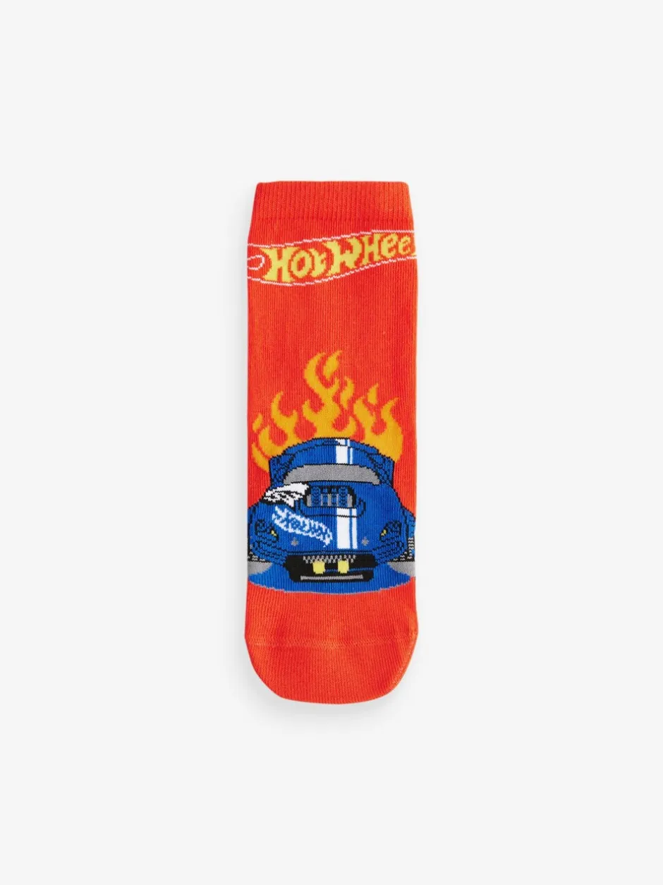 Sokken*Next Red/Black/Blue Hot Wheels - Verpakking van 3 paar sokken met hoog aandeel katoen