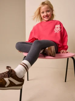 Sets En Outfits|Sweaters En Hoody´S|Next - Sweatshirt and Leggings Set (3-16yrs) Red/Charcoal Bagel
