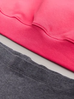 Sets En Outfits|Sweaters En Hoody´S|Next - Sweatshirt and Leggings Set (3-16yrs) Red/Charcoal Bagel