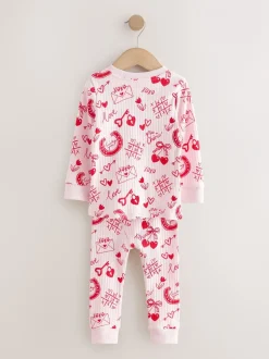 Nachtkleding En Pyjama's|Pyjama's*Next Red/Pink Valentines - Behaaglijke pyjama (9 mnd-12 jr)