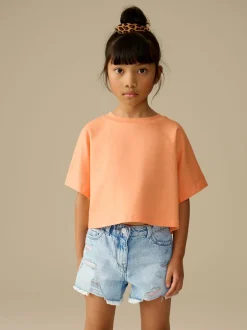 Shorts En Rokken*Next - 100% katoenen shorts met gerafelde rand (3-16jr) Regenboog