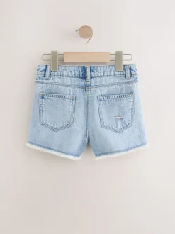 Shorts En Rokken*Next - 100% katoenen shorts met gerafelde rand (3-16jr) Regenboog