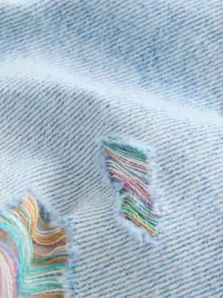 Shorts En Rokken*Next - 100% katoenen shorts met gerafelde rand (3-16jr) Regenboog