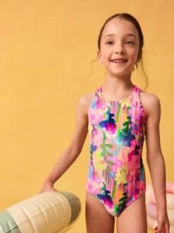Badkleding|Badkleding|Next Regenboog - Badpak met dubbele bandjes (3-16jr)