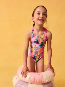 Badkleding|Badkleding|Next Regenboog - Badpak met dubbele bandjes (3-16jr)