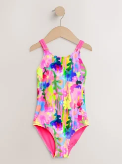 Badkleding|Badkleding|Next Regenboog - Badpak met dubbele bandjes (3-16jr)