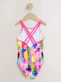 Badkleding|Badkleding|Next Regenboog - Badpak met dubbele bandjes (3-16jr)