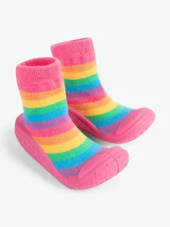 Pantoffels|Jojo Maman Bébé - - Indoor pantoffelsokken voor binnen Regenboog
