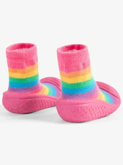 Pantoffels|Jojo Maman Bébé - - Indoor pantoffelsokken voor binnen Regenboog