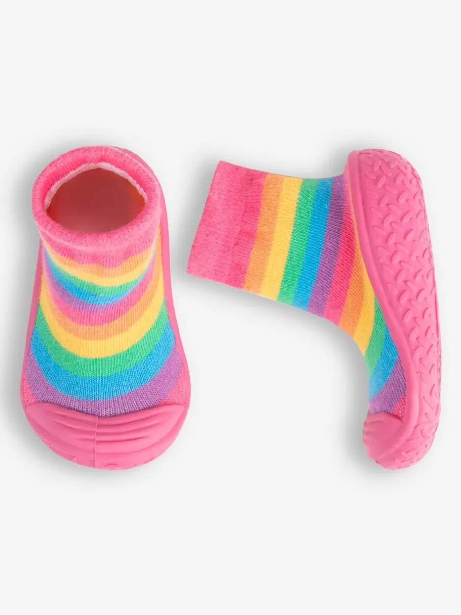 Pantoffels|Jojo Maman Bébé - - Indoor pantoffelsokken voor binnen Regenboog