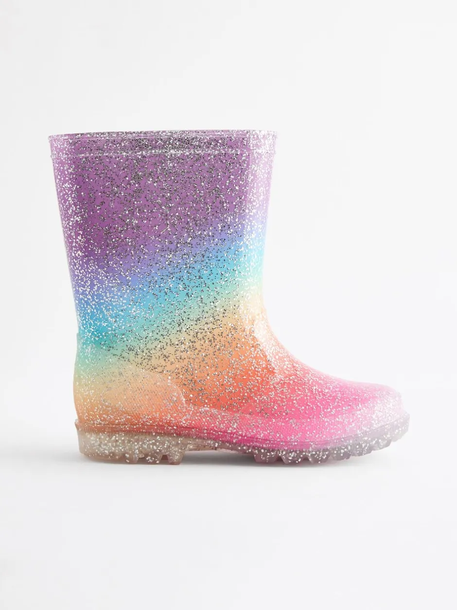 Laarzen|Next Regenboog - Regenlaarzen met glitters