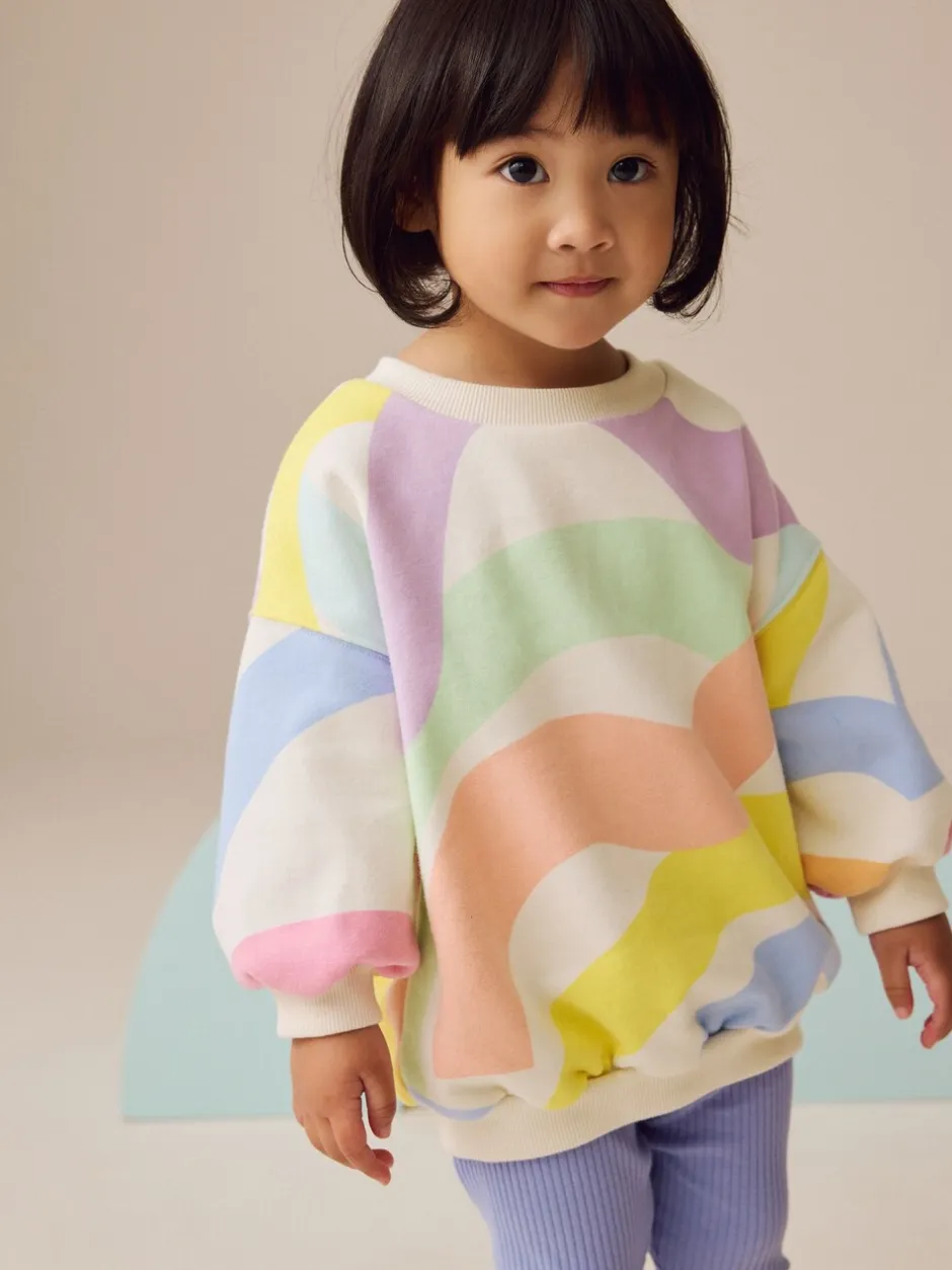 Sets En Combisets|Truien En Breisels*Next - Set met sweatshirt en legging (3 mnd-7 jr) Regenboog