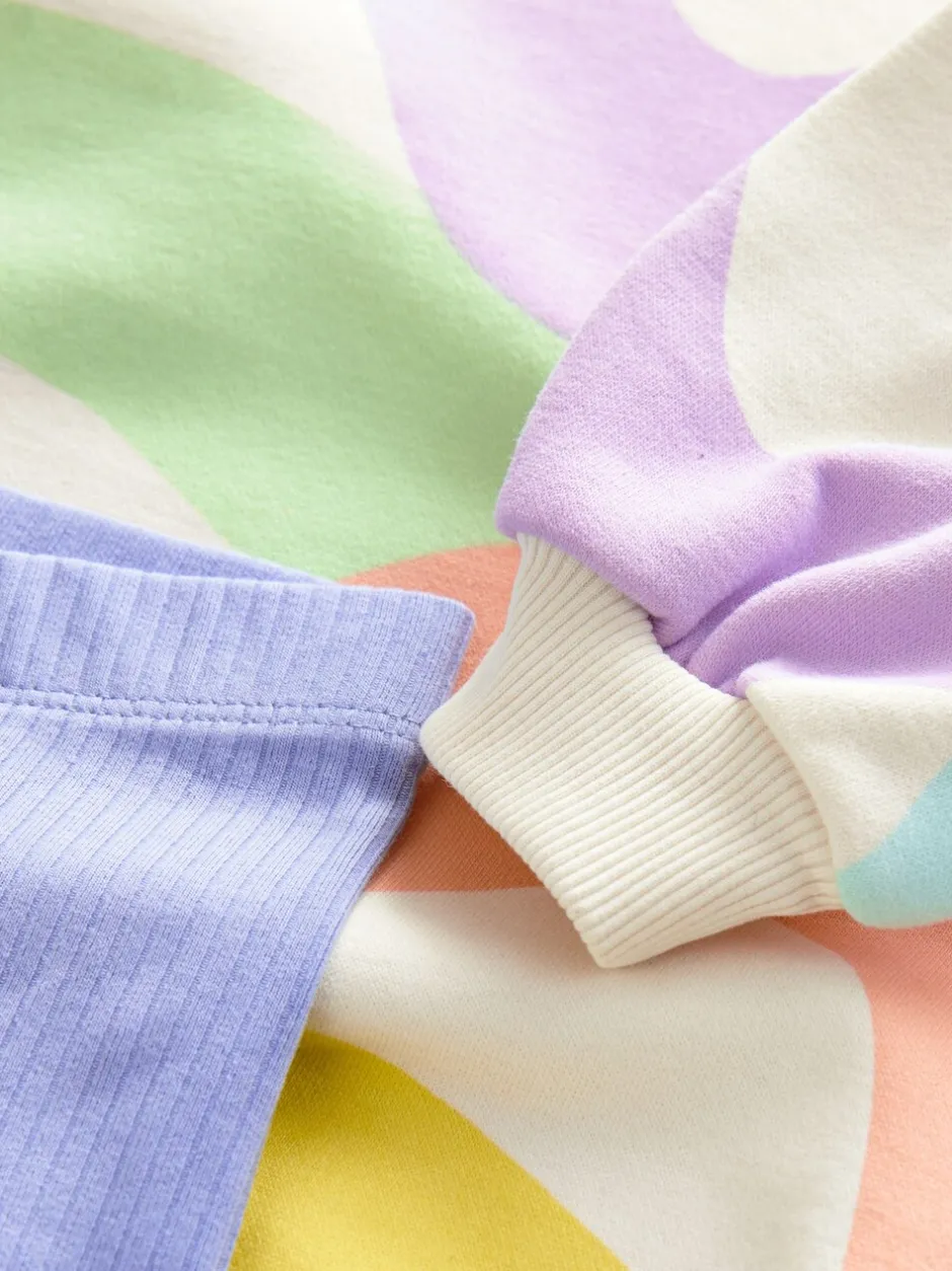 Sets En Combisets|Truien En Breisels*Next - Set met sweatshirt en legging (3 mnd-7 jr) Regenboog