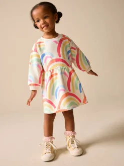 Jurken|Jurken*Next Regenboog - Sweaterjurk (3 mnd-7 jr)