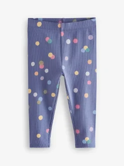 Broeken En Leggings|Next - Verpakking van 5 geribbelde Leggings (3mnd -7jr) Regenboog