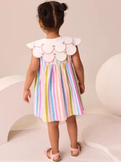 Jurken|Jurken*Next - Zomerjurk met kraag (3mnd -7jr) Regenboog