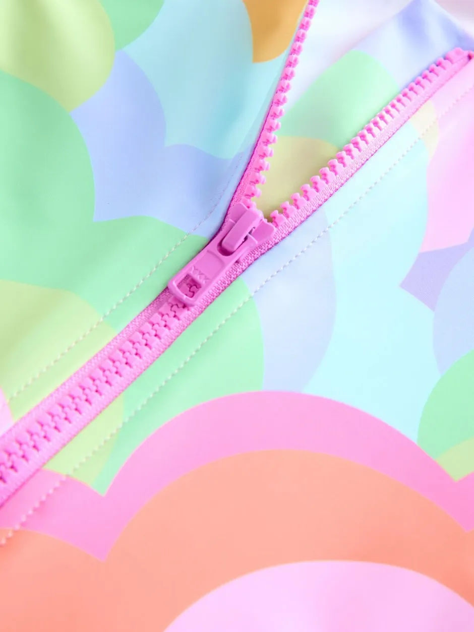 Badkleding|Badkleding|Next Regenboogkleurig met golven - Zonbeschermend badpak (3 mnd-10 jr)