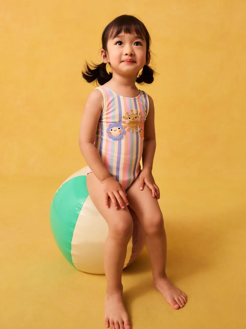 Badkleding|Badkleding*Next - Badpak (3 mnd-10 jr) regenboogkleurige figuurtjes