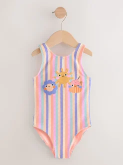 Badkleding|Badkleding*Next - Badpak (3 mnd-10 jr) regenboogkleurige figuurtjes