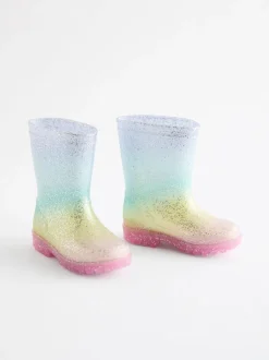 Laarzen|Next - Regenlaarzen met glitters Regenboogprint