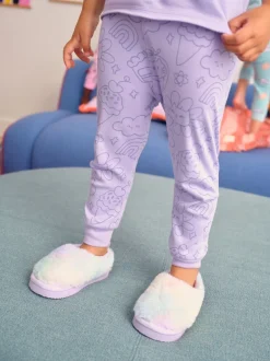 Pantoffels|Next - Shoot pantoffels Regenboogprint